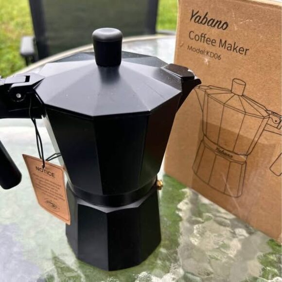 Stovetop espresso for cappuccino or latte coffee maker - Picture 1 of 5